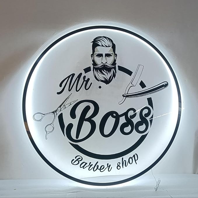 Custom Neon Sign, Personalized Business Logo LED Sign, Backlit Acrylic Neon Light Up Sign for Storefront, Salon, Nail Studio, Hair Studio, Beauty Shop, Office, Bar, Restaurant Wall Decor