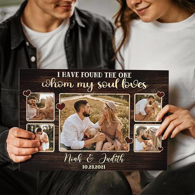 Dem Canvas Personalized Canvas Prints: 'I Have Found The One' - Couple Romance & Wedding Gifts, Custom Anniversary & Valentine Canvas Art (30x20)