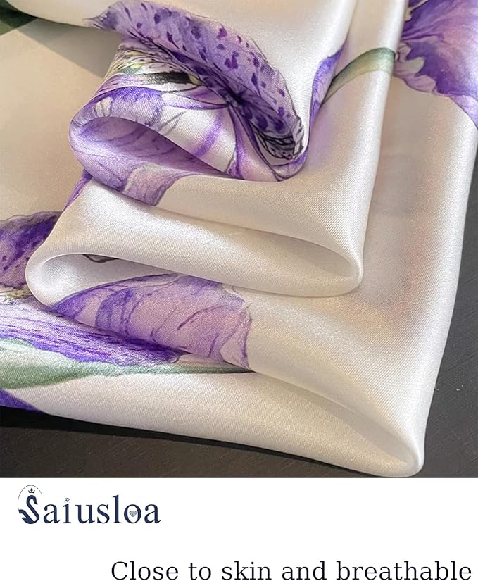Neck Scarf For Womens Silky Head Scarves Hair Bandanas Square Scarf Fashion Accessories lightweight
