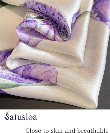 Neck Scarf For Womens Silky Head Scarves Hair Bandanas Square Scarf Fashion Accessories lightweight