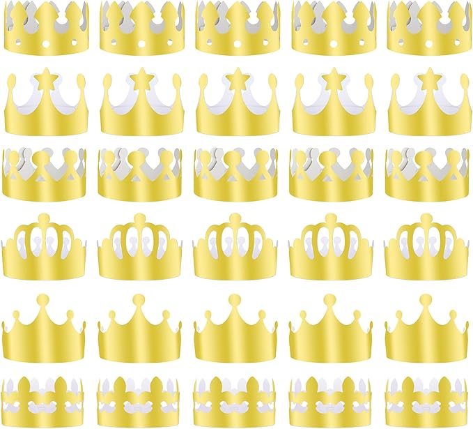Paper Crowns Hat for Gold Foil Party Hat Birthday Party Baby Shower beauty pageant Photo Props