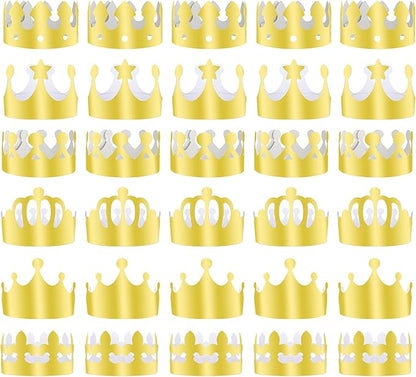 Paper Crowns Hat for Gold Foil Party Hat Birthday Party Baby Shower beauty pageant Photo Props