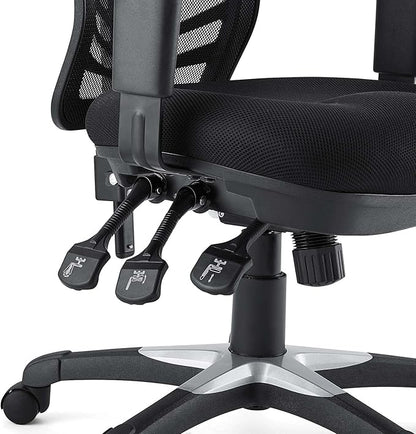 Modway EEI-757-BLK Articulate Ergonomic Mesh Office Chair in Black
