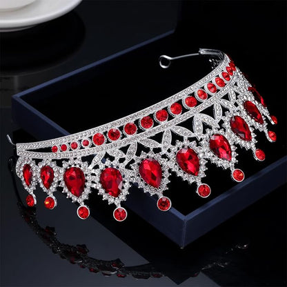 Kamirola Tiaras Princess Crown for Women and Girls Crystal Headbands for Bridal, Princess for Wedding and Party(TR21)