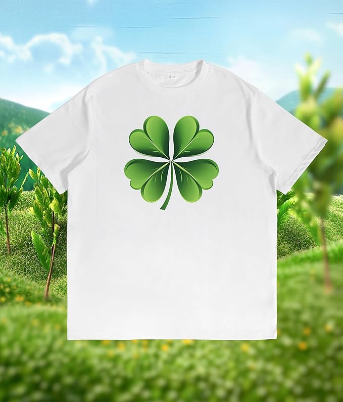 St. Patrick's Day Celebration Tee Beer Graphic Big and Tall Short Sleeve Cotton Festival Casual Gym Workout Tshirts