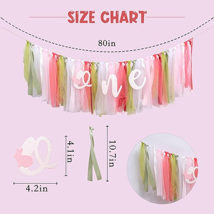 Bunny High Chair Banner 1st Birthday - Some Bunny Is One High Chair Banner, Easter Rabbit First Birthday Decorations for Party, Smash Cake, Photo Props