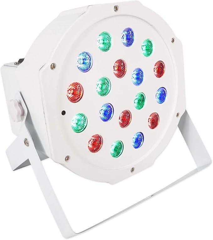 Rockville BATTERY PAR PACK 50 WHITE 20W Rechargeable Wash Lights (10), RGB Color Mixing, Wireless DMX, Remote Included, for DJs and Event Lighting
