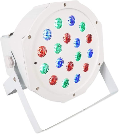 Rockville BATTERY PAR PACK 50 WHITE 20W Rechargeable Wash Lights (10), RGB Color Mixing, Wireless DMX, Remote Included, for DJs and Event Lighting