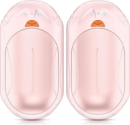 AI Hand Warmers Rechargeable 2 Pack,6000mAh Rechargeable Hand Warmer,20Hrs Long Heating Electric Hand Warmer,Portable Pocket Heater,Pocket Size Hand Warmer, Gifts for Christmas