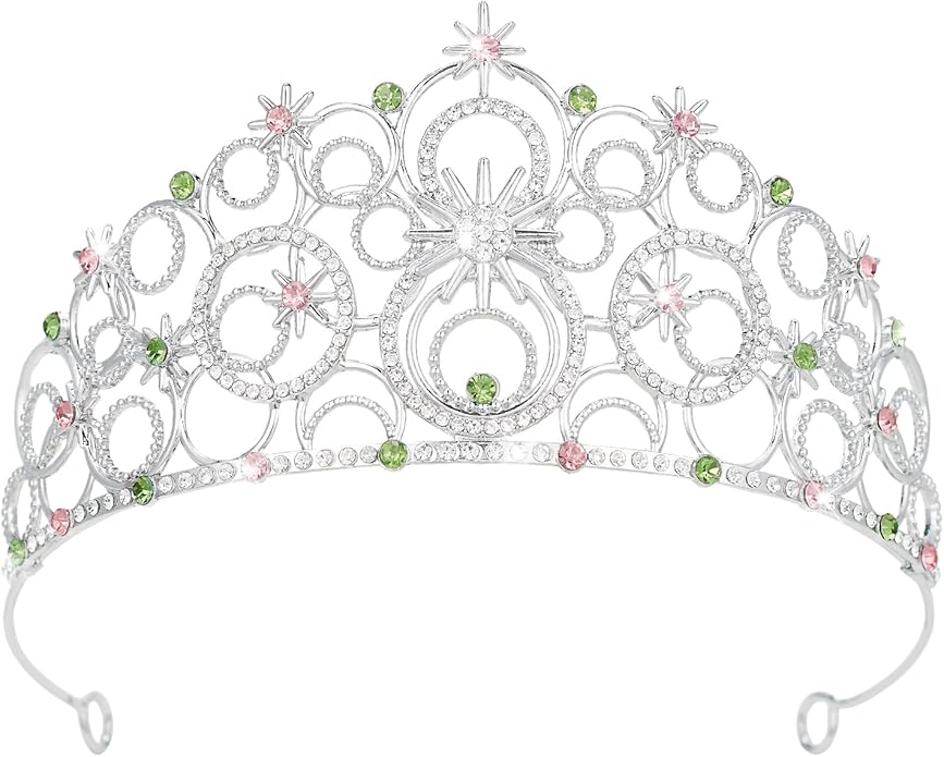 Stellar Crown for Women & Princess Tiaras, Wicth Merch Hat Accessories for Halloween, Bubble Headpiece for Women Party Dress Outfits
