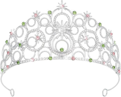 Stellar Crown for Women & Princess Tiaras, Wicth Merch Hat Accessories for Halloween, Bubble Headpiece for Women Party Dress Outfits