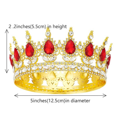 Queen Crown Rhinestone Wedding Crowns and Tiaras for Women Costume Party Hair Accessories Princess Birthday Crown Crystal Bridal