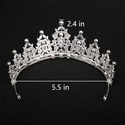 Crystal Tiaras and Crowns for Women - Wedding and Birthday Party Princess Crown Hair Accessories For Wedding, Prom, Pageant Celebration Party A3