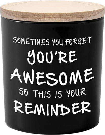 BFJLIFE Candles Gifts for Men Unique Valentines Fathers Day Christmas Anniversary Birthday Gifts for Him Brother Boyfriend Husband Stocking Stuffers for Men Novelty Sandalwood Scented Soy Candle