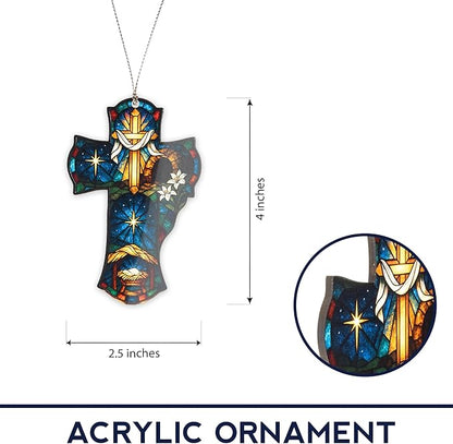 Christmas Ornament 2025 - Nativity Christmas Ornaments - Regilious Christian Gifts for Women | Men - Christian Christmas Ornaments - Easter Decor - Christmas Decor Xmas Tree Decoration