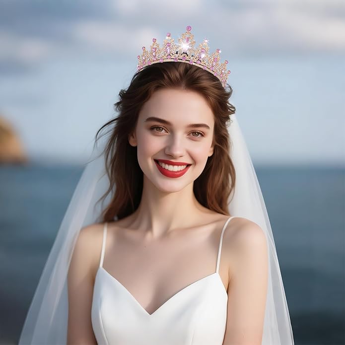 Kamirola - Queen Crown and Tiaras Princess Crown for Women and Girls Crystal Headbands for Bridal, Princess for Wedding and Party（01）