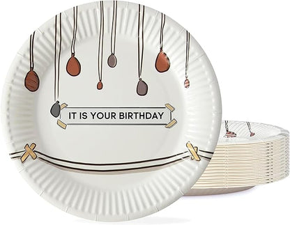 40 PCS It Is Your Birthday Disposable Plates 7”, The Office Merchandise Paper Plates Birthday Party Decoration, Party Supplies for The Office TV Show Fans, Coworkers, Family and Friends
