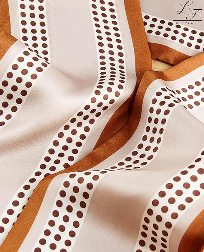 Head Scarf Hair Neck Scarves For Women Purse Bag Scarfs For Handbags Silky Long Thin Satin Headscarf Fashion