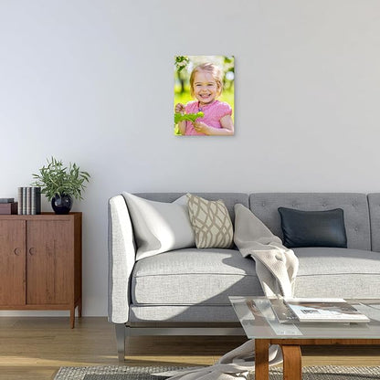 DBLAKI Personalized Custom Canvas Prints - Custom Framed Canvas Prints With Your Photos,Printed Photo To Canvas Wall Art Ideal for Home Decor Gifts Keepsakes 12" x16"