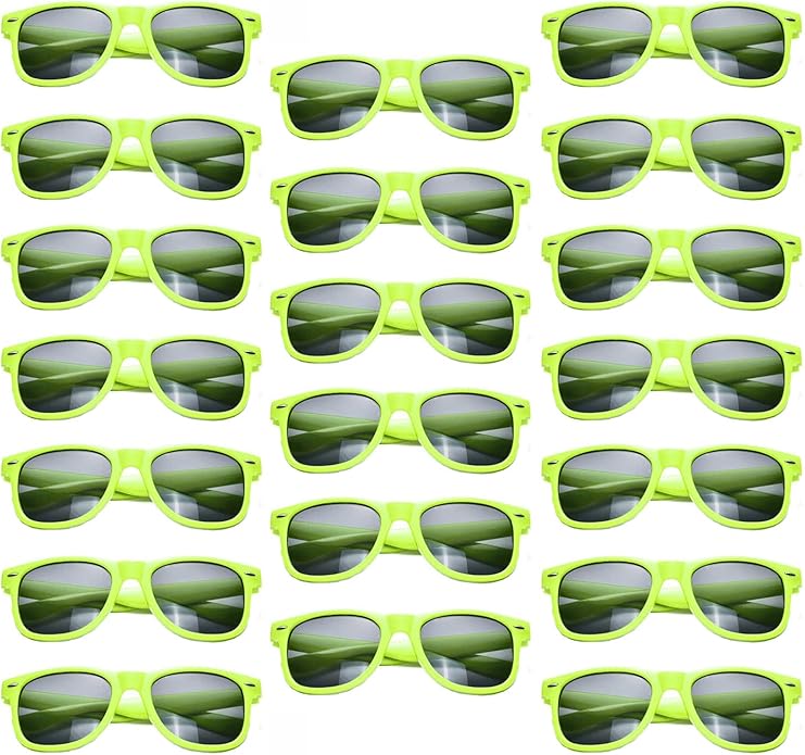 YQVIE 20 Pack Wholesale Sunglasses for Men Women in Bulk 70s Retro Cheap Glasses for Party Supplies