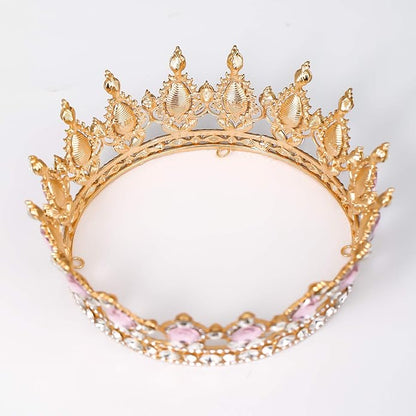 FORSEVEN Queen Crown Rhinestone Wedding Crowns and Tiaras for Women Costume Party Hair Accessories Princess Birthday Crown Crystal Bridal Crown Christmas Decorations Headband