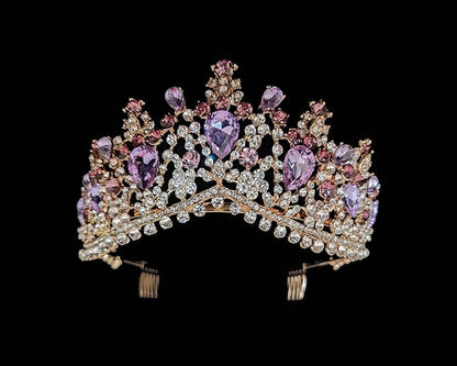 Vintage Baroque Crown Tiara Diadem Wedding Crystal Rhinestone Crown And Tiaras Bridal Hair Jewelry Wedding Hair Accessories