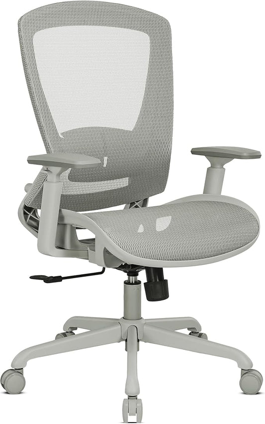 ELABEST Mesh Office Chair,Ergonomic Computer Desk Chair,Sturdy Task Chair- Adjustable Lumbar Support & Armrests,Tilt Function,Comfort Wide Seat,Swivel Home Office Chair