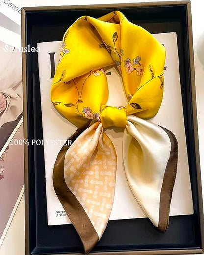Neck Scarf For Womens Silky Head Scarves Hair Bandanas Square Scarf Fashion Accessories lightweight