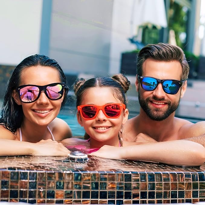 Fsmiling Black Sunglasses Bulk Adult Party Sunglasses 80s Glasses Shades for Men Women Party Favors-15Pack,UV Protection