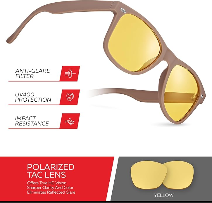 Retro Rewind Polarized Sunglasses for Men and Women - UV Protection Classic Sun Glasses
