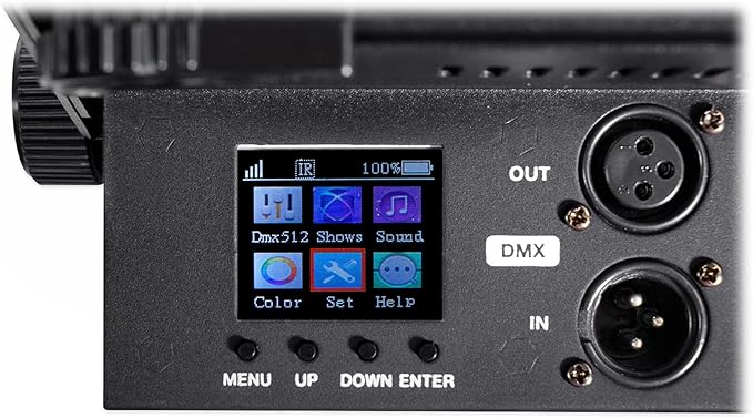 Rockville Best Pack 60 (6) Black 54W Battery Wash Lights, RGBWA+UV, Wireless DMX, Charging Case, Long-Life Battery, LCD Display, for DJs and Events