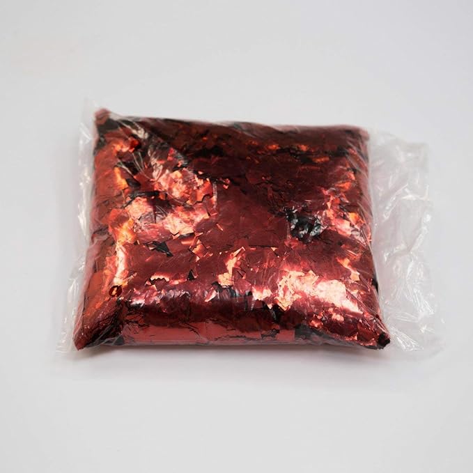 Ultimate Confetti, Fluttering Red Mylar Shiny Foil Metallic Confetti Squares - Lightweight and Slow-Falling Party Confetti for Cannon and Launcher Use - Best for Celebrations - 1 lb, 16 oz