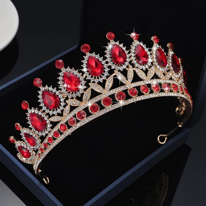 Kamirola Tiaras Princess Crown for Women and Girls Crystal Headbands for Bridal, Princess for Wedding and Party(TR21)
