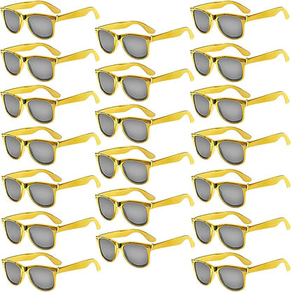 Pibupibu 10/20 Packs Adults Wholesale Neon Colors Square Retro Style Party Favors Sunglasses