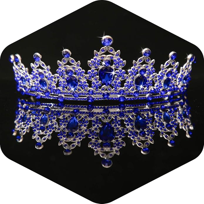 Kamirola - Queen Crown and Tiaras Princess Crown for Women and Girls Crystal Headbands for Bridal, Princess for Wedding and Party（01）