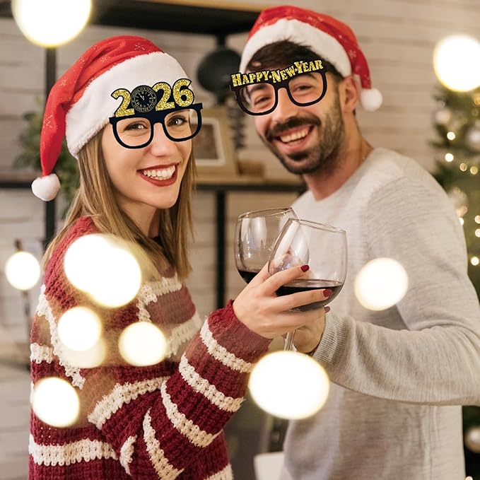 78PCS New Years Eve Party Supplies 2026,Happy New Year Headband,Glasses,Noise Makers Party Favors
