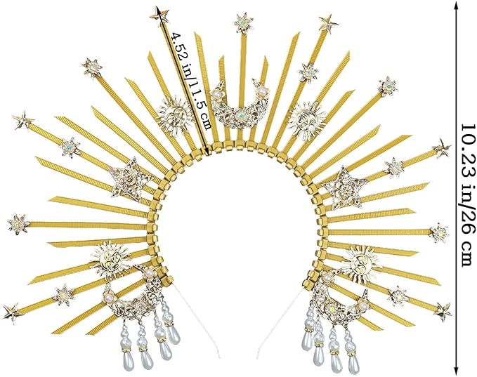 Bubbmi Women Halo Goddess Headband Costume Masquerade Headwear