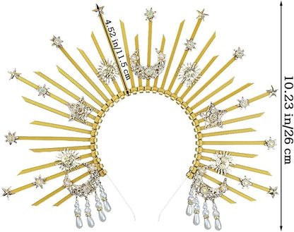 Bubbmi Women Halo Goddess Headband Costume Masquerade Headwear