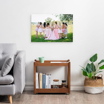 DBLAKI Personalized Custom Canvas Prints - Custom Framed Canvas Prints With Your Photos,Printed Photo To Canvas Wall Art Ideal for Home Decor Gifts Keepsakes 30" x20"