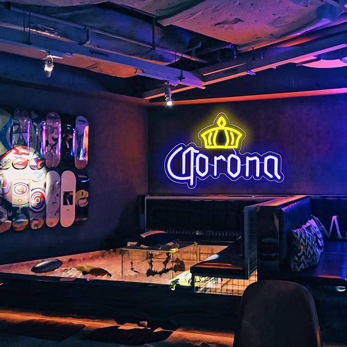 Beer Neon Sign for Wall Decor Bar LED Light Sign for Man Cave Bedroom Home Bar Pub Store Bistro Restaurant Party Club Birthday Gifts Wall Art Size15.8 * 9.7inch(ZLD007)