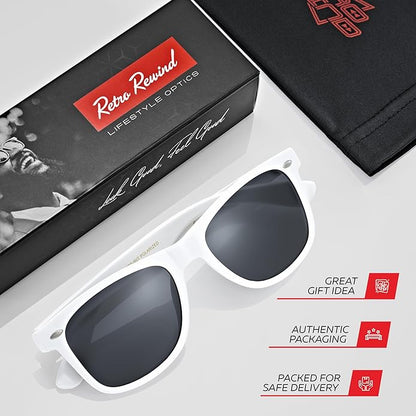 Retro Rewind Polarized Sunglasses for Men and Women - UV Protection Classic Sun Glasses