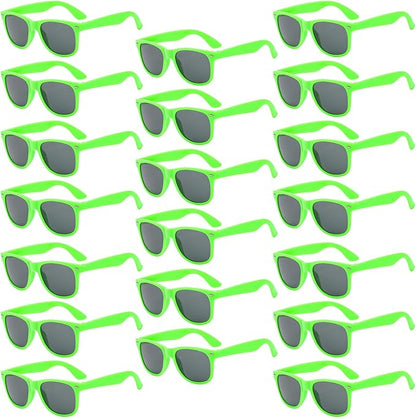 Pibupibu 10/20 Packs Adults Wholesale Neon Colors Square Retro Style Party Favors Sunglasses