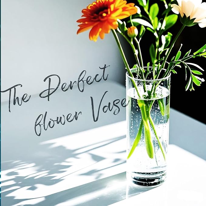 42pcs Glass Vase Cylinder Vases for Centerpieces 7 Vases of Different Sizes Small Flower Glass Clear Vases Home Decor Centerpiece Table Flower Vase Decorations for Wedding Decoration＆Holiday