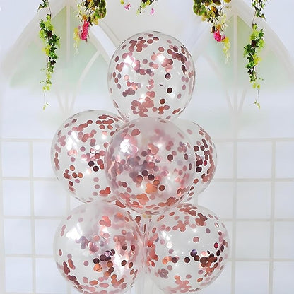 Rose Gold Metallic Foil Confetti 8000 Pcs Shiny Round Table Confetti for Fill Balloon Wedding Graduation Party Decorations,60g of pack