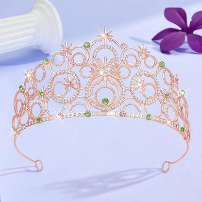 Stellar Crown for Women & Princess Tiaras, Wicth Merch Hat Accessories for Halloween, Bubble Headpiece for Women Party Dress Outfits