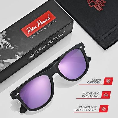 Retro Rewind Polarized Sunglasses for Men and Women - UV Protection Classic Sun Glasses