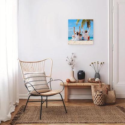 DBLAKI Personalized Custom Canvas Prints - Custom Framed Canvas Prints With Your Photos,Printed Photo To Canvas Wall Art Ideal for Home Decor Gifts Keepsakes 12" x12"