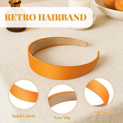 4 Pcs 70s 60s Accessories Women Hippie Disco Groovy Costume Accessories Headband Dangle Earrings Sunglasses Silk Scarf