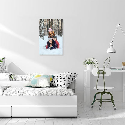 DBLAKI Personalized Custom Canvas Prints - Custom Framed Canvas Prints With Your Photos,Printed Photo To Canvas Wall Art Ideal for Home Decor Gifts Keepsakes 16" x24"