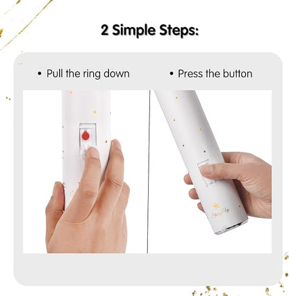 Confetti Cannon with Magic Snap - Pack of 6 Multicolor Poppers - Confetti Shooters for New Year's Eve, Birthday, Graduation, Party, Weddings - Confetti Launchers for any Celebration
